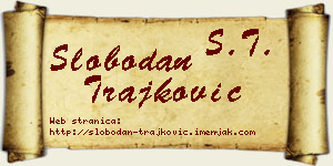 Slobodan Trajković vizit kartica